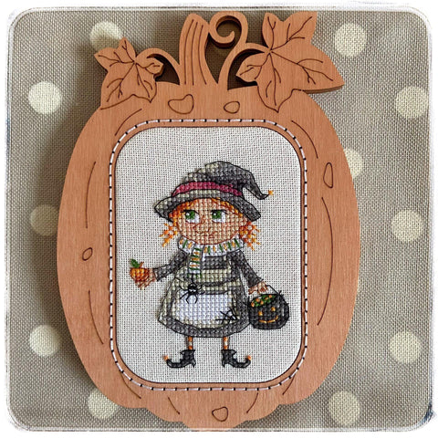 NeoCraft kryželių siuvinėjimo rinkinys „Saulė“ su mediniu rėmeliu (Zweigart) 8×9 cm
