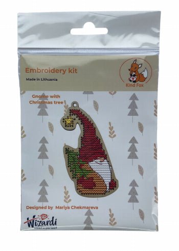 Šventinis nykštukas su eglute KF022/80 - kaSiulai.lt