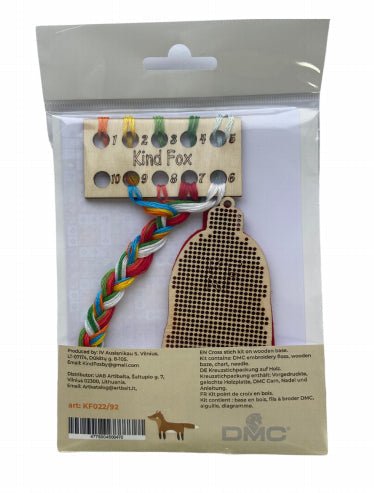 Šventinis raudonas namelis – dekoracija KF022/92 - kaSiulai.lt