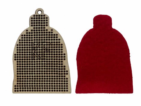 Šventinis raudonas namelis – dekoracija KF022/92 - kaSiulai.lt