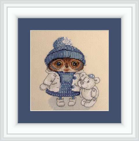 Skaičiuotas kryželių siuvinėjimo rinkinys „Švelnumas“ NeoCraft — Zweigart audinys, 11×15 cm