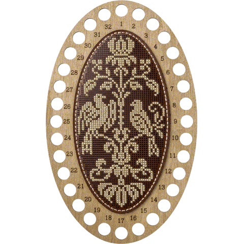 Rinkinys siūlų organizatoriui — kryželių siuvinėjimas ant dirbtinės odos