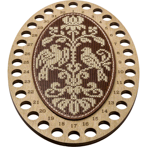 Rinkinys siūlų organizatoriui — kryželių siuvinėjimas ant dirbtinės odos