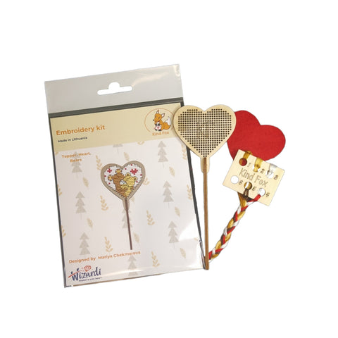 Torto dekoracija Širdis „Meškučiai“ KF022/24 - 1 - kaSiulai.lt