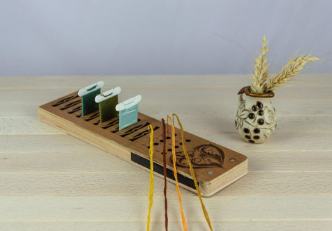 Tvirtas ritinėlių stovas siūlams — kompaktiškas organizatorius - kaSiulai.lt