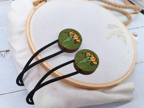 Užuolaidų magnetiniai laikikliai Tulpės, 2 vnt. KF040/1G - kaSiulai.lt