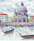 „Venecijos dvasia“ — Aida 14 siuvinėjimo komplektas, 22×18 cm, 25 spalvų - kaSiulai.lt