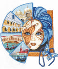 Venecijos kaukė SANV - 29 — Andriana siuvinėjimo komplektas - kaSiulai.lt