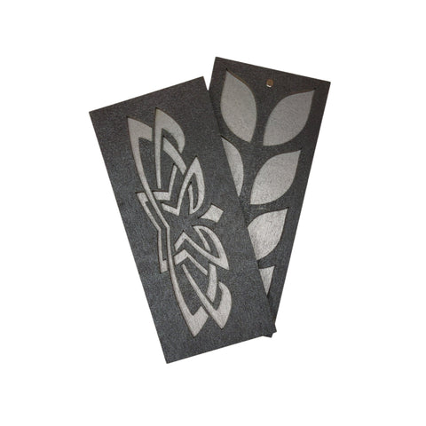 Vieno lygio medinė karoliukų dėžutė „Pilkas raštas“ KF027/10 - 1 - kaSiulai.lt