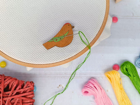 Žalias magnetinis adatų laikiklis „Paukštis“ KF059/200 - 2 - kaSiulai.lt