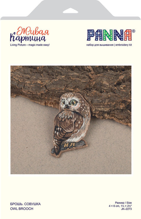 Žavinga pelėdos sagė – siuvinėjimo komplektas pradedantiesiems - kaSiulai.lt