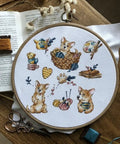 Žavingas korgis — Aida 16 ct siuvinėjimo komplektas, 21×21 cm - kaSiulai.lt