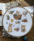 Žavingas korgis — Aida 16 ct siuvinėjimo komplektas, 21×21 cm - kaSiulai.lt