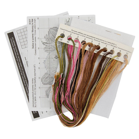 Žavus kryželiu siuvinėjimo komplektas „Zuikis su skrybėle“ - kaSiulai.lt