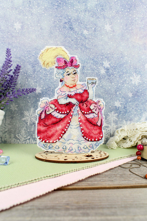 Žavus siuvinėjimo komplektas „Pirmoji sesė“ 16×10 cm - kaSiulai.lt