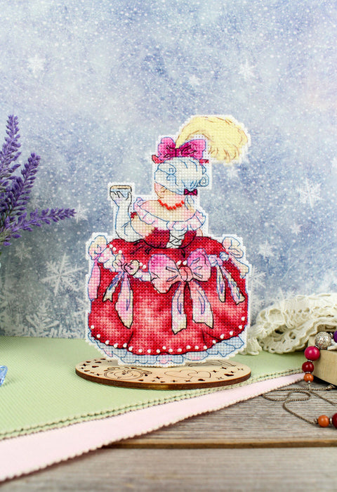 Žavus siuvinėjimo komplektas „Pirmoji sesė“ 16×10 cm - kaSiulai.lt