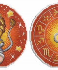 Zodiako Liūtas — pilnas kryželiu siuvinėjimo komplektas, stilinga dovana - kaSiulai.lt
