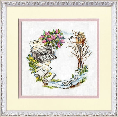 Zolotoe Runo siuvinėjimo komplektas „Pavasaris ore“, Murano 32, 21,2×23,2 cm - kaSiulai.lt