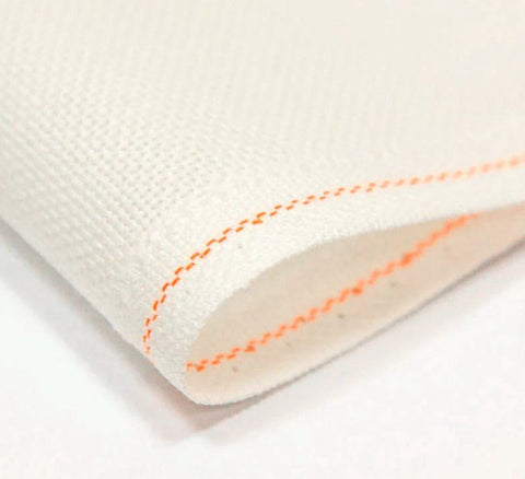 Zweigart Lugana 25 ct lygus siuvinėjimo audinys 70×100 cm, balta — premium - kaSiulai.lt